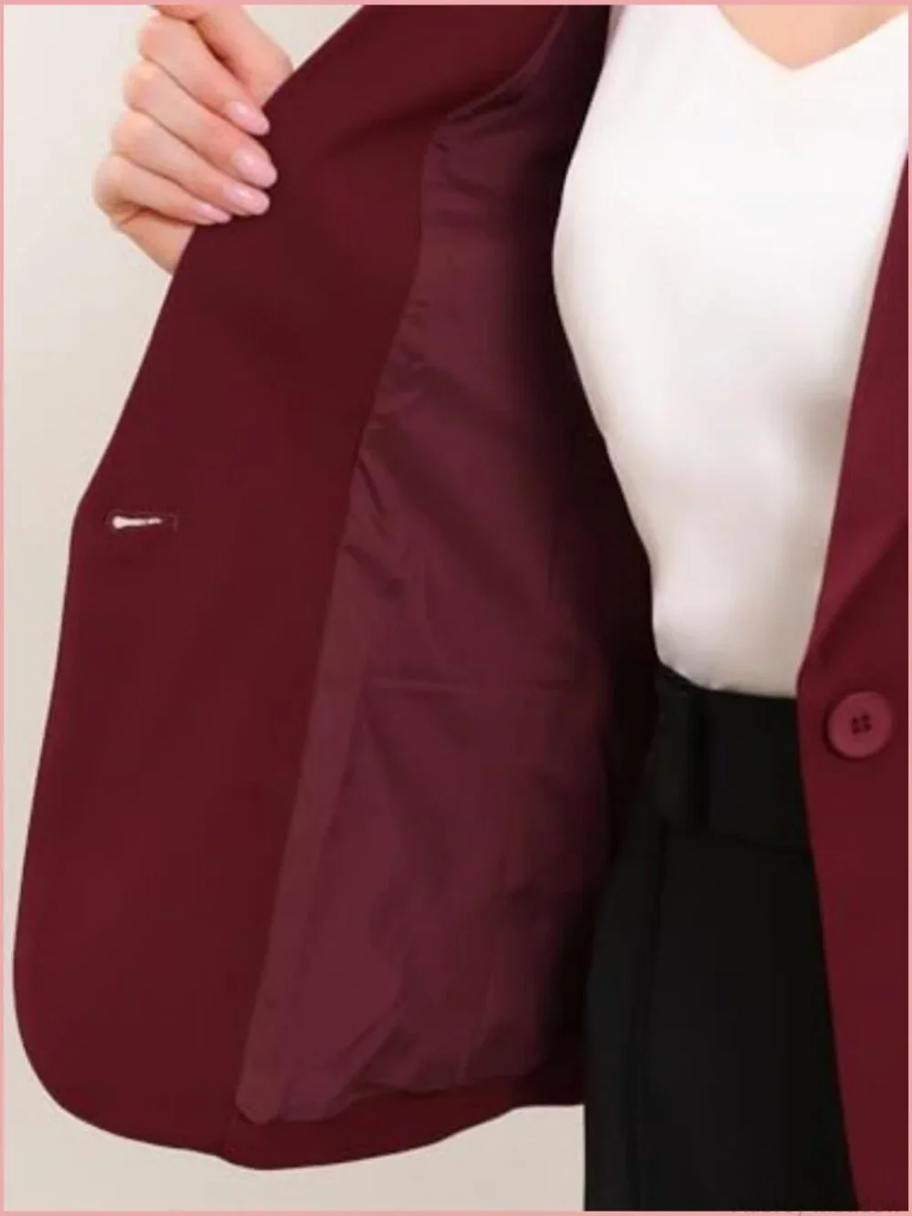 Blazer for Women Business Casual Ruched 3/4 Sleeve Lapel Suit Jackets with